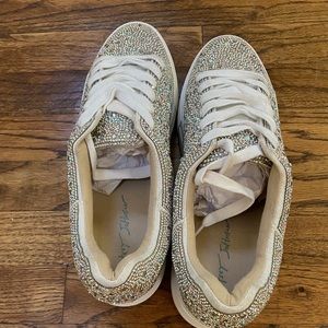 Betsy Johnson Rhinestone tennis shoes